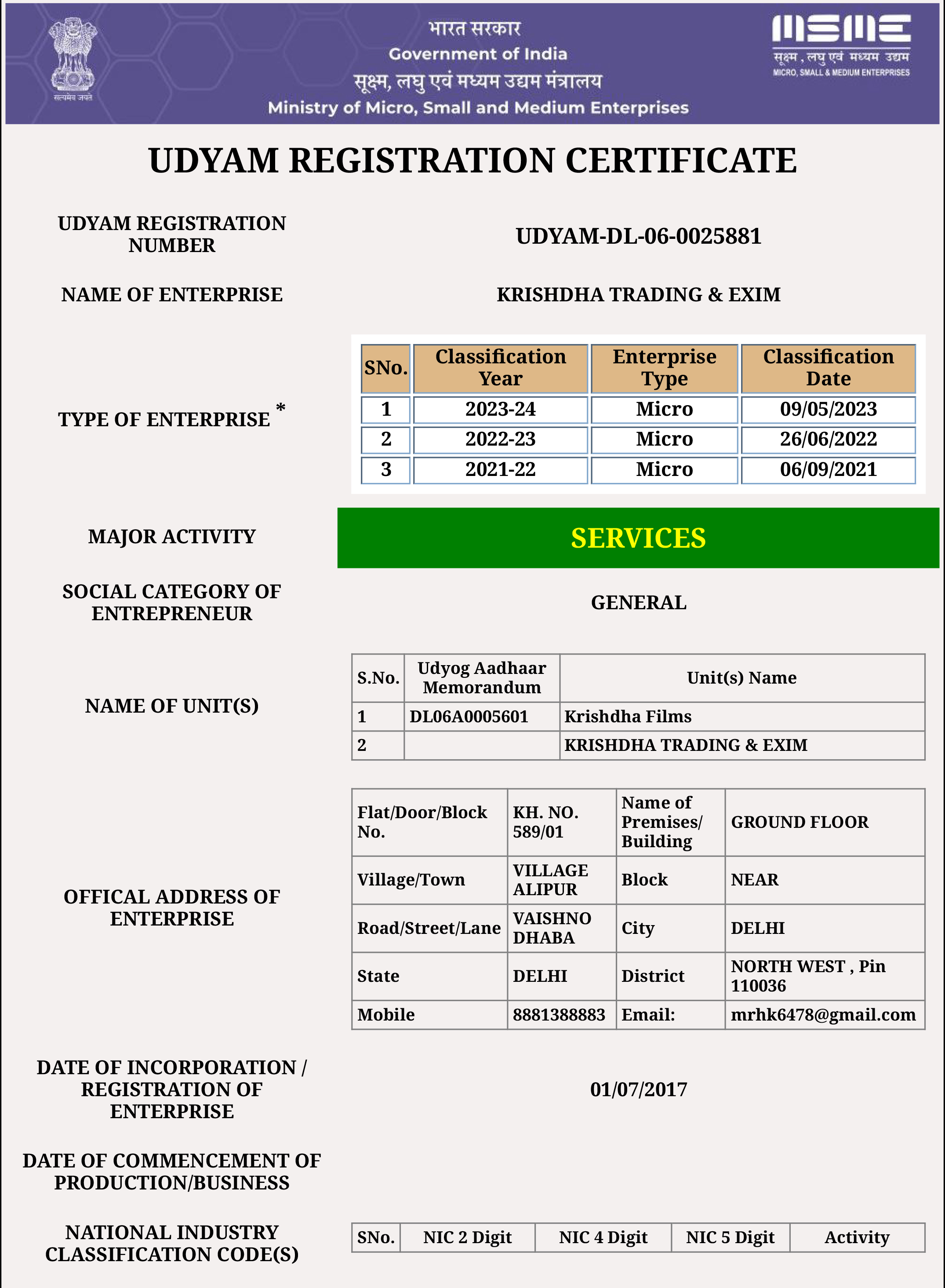Krishdha Trading & Exim